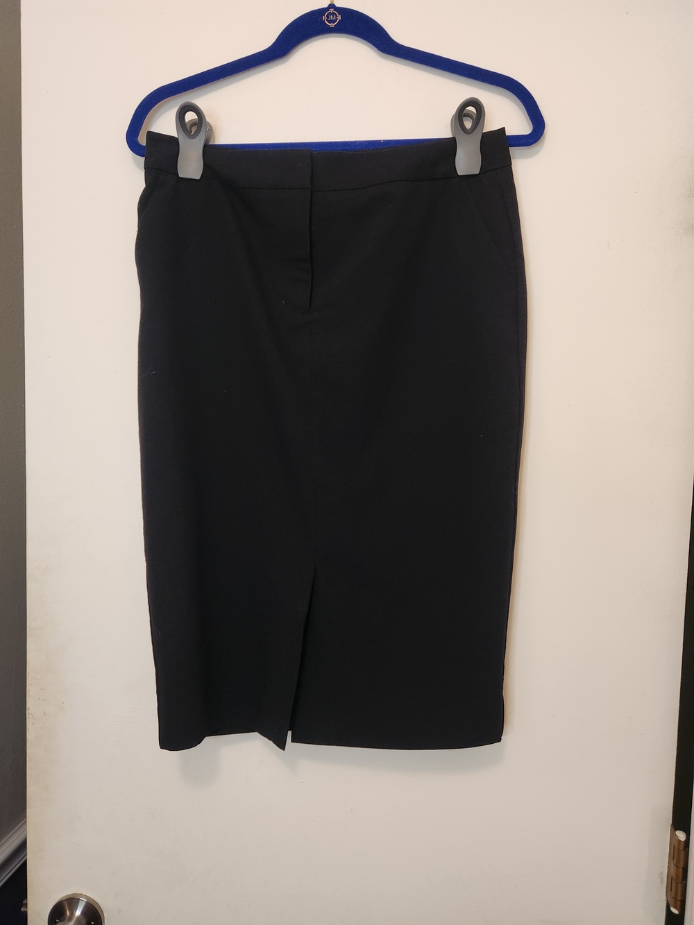 Worthington Black Pencil Skirt with Front Slit 6